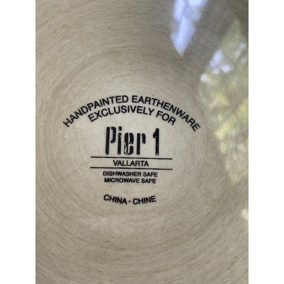 Y2K PIER 1 VALLARTA HAND PAINTED LARGE SQUARE PLATTER - Picture 7 of 7